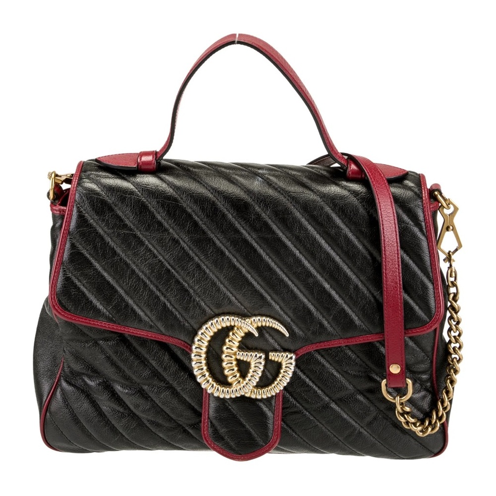 RARE Gucci Marmont Torchon Top Handle Bag